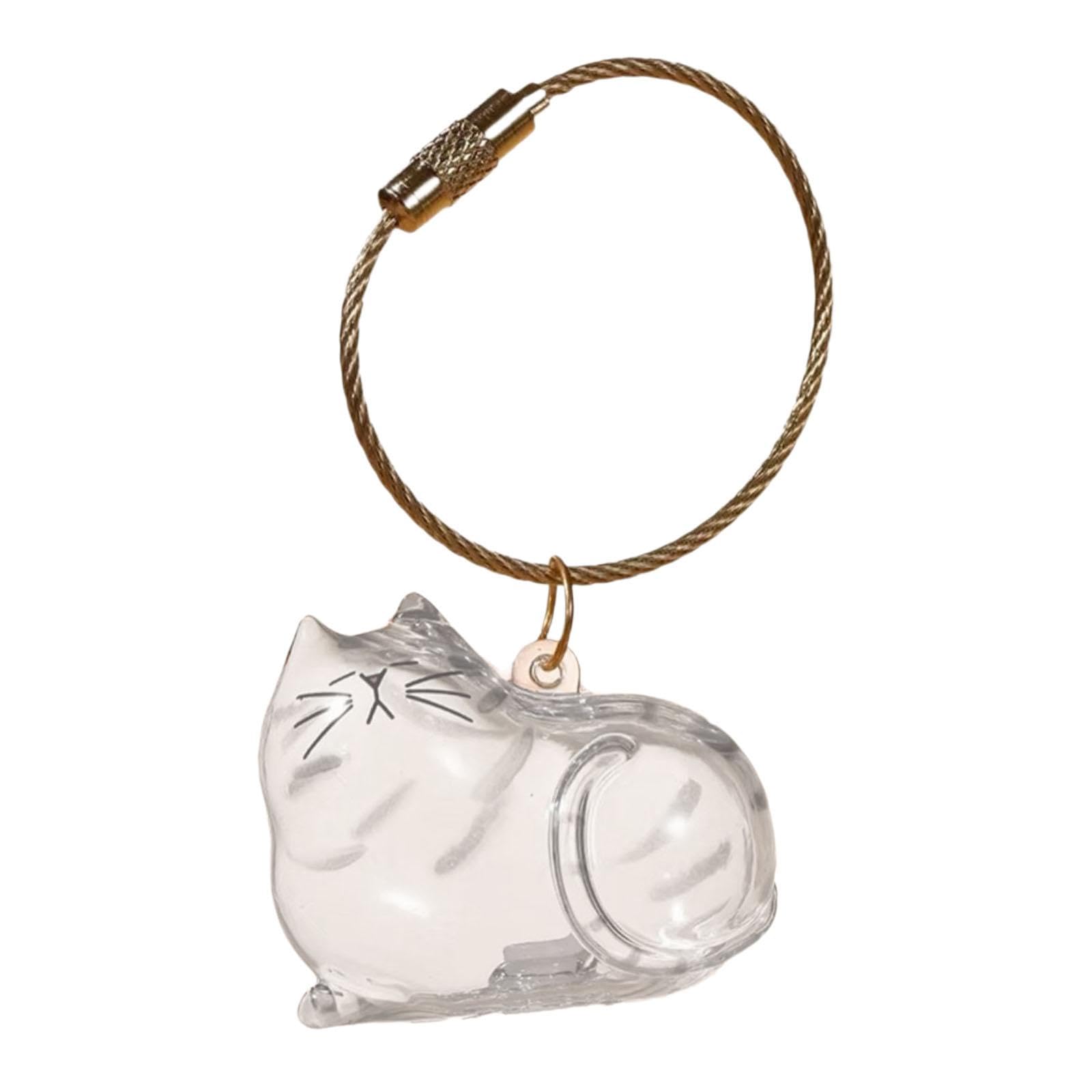 ATORSE Cat Hair Storage Box Pendant Cats Fur Memory Bottle Gift